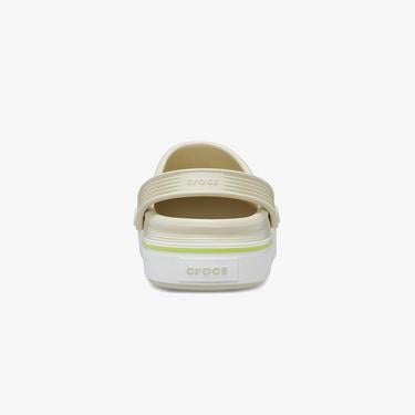  Crocs OffCourt Clog Kadın Krem Terlik