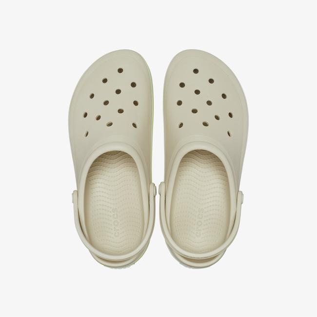  Crocs OffCourt Clog Kadın Krem Terlik