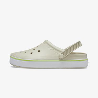  Crocs OffCourt Clog Kadın Krem Terlik