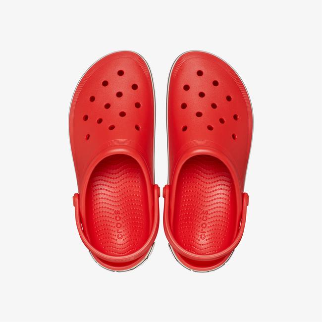  Crocs OffCourt Logo Clog Unisex Kırmızı Terlik
