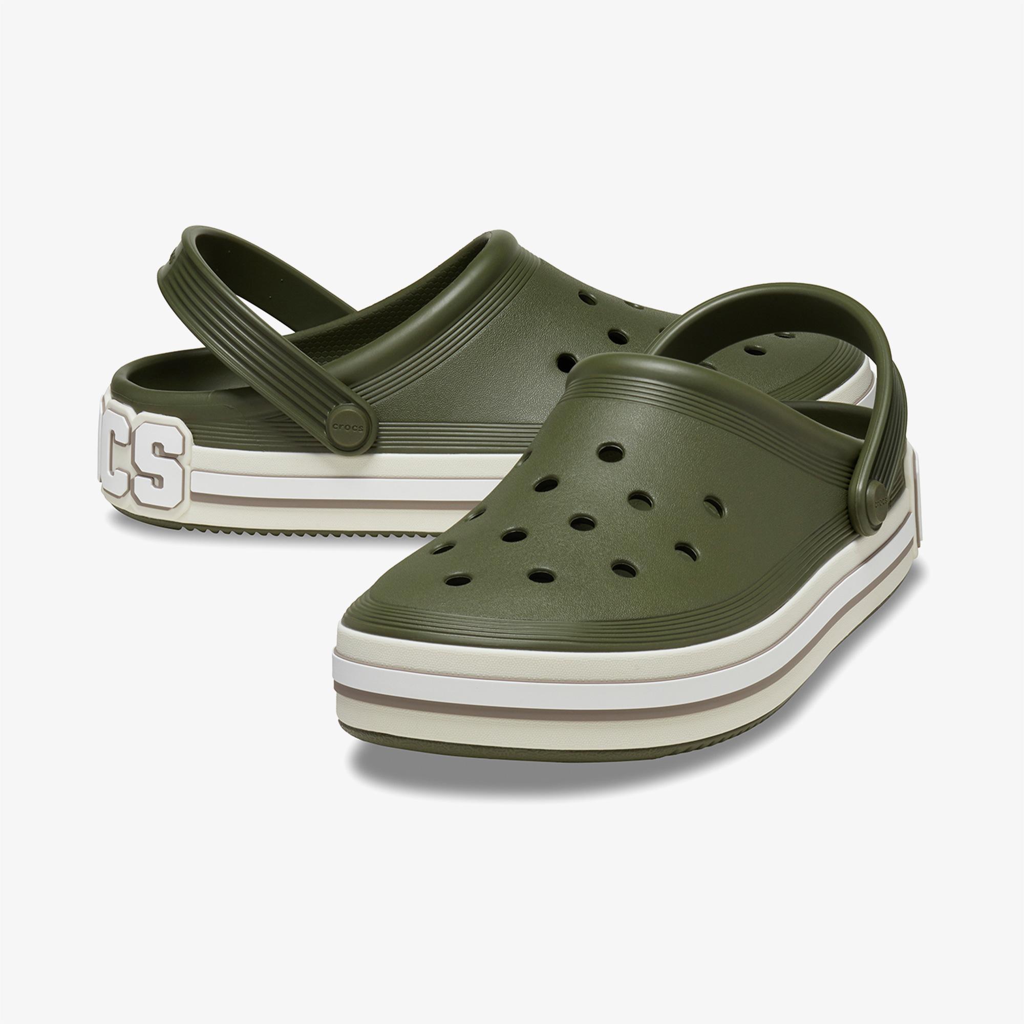 Crocs OffCourt Logo Clog Unisex Yeşil Terlik