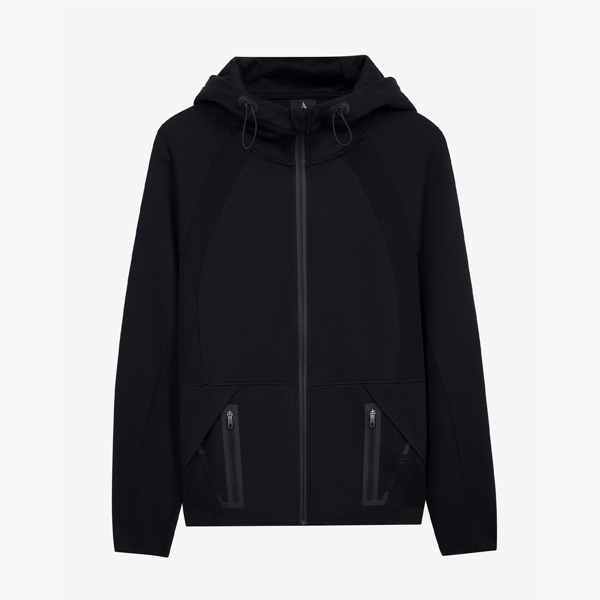 Skechers 2Xi-Lock Full Zip Erkek Siyah Günlük Sweatshirt