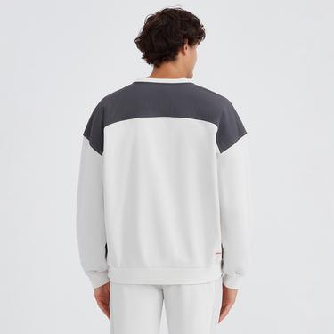  Skechers Lw Fleece Crew Neck Erkek Gri Sweatshirt