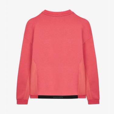  Skechers 2Xi-Lock Crew Neck Erkek Pembe Günlük Sweatshirt