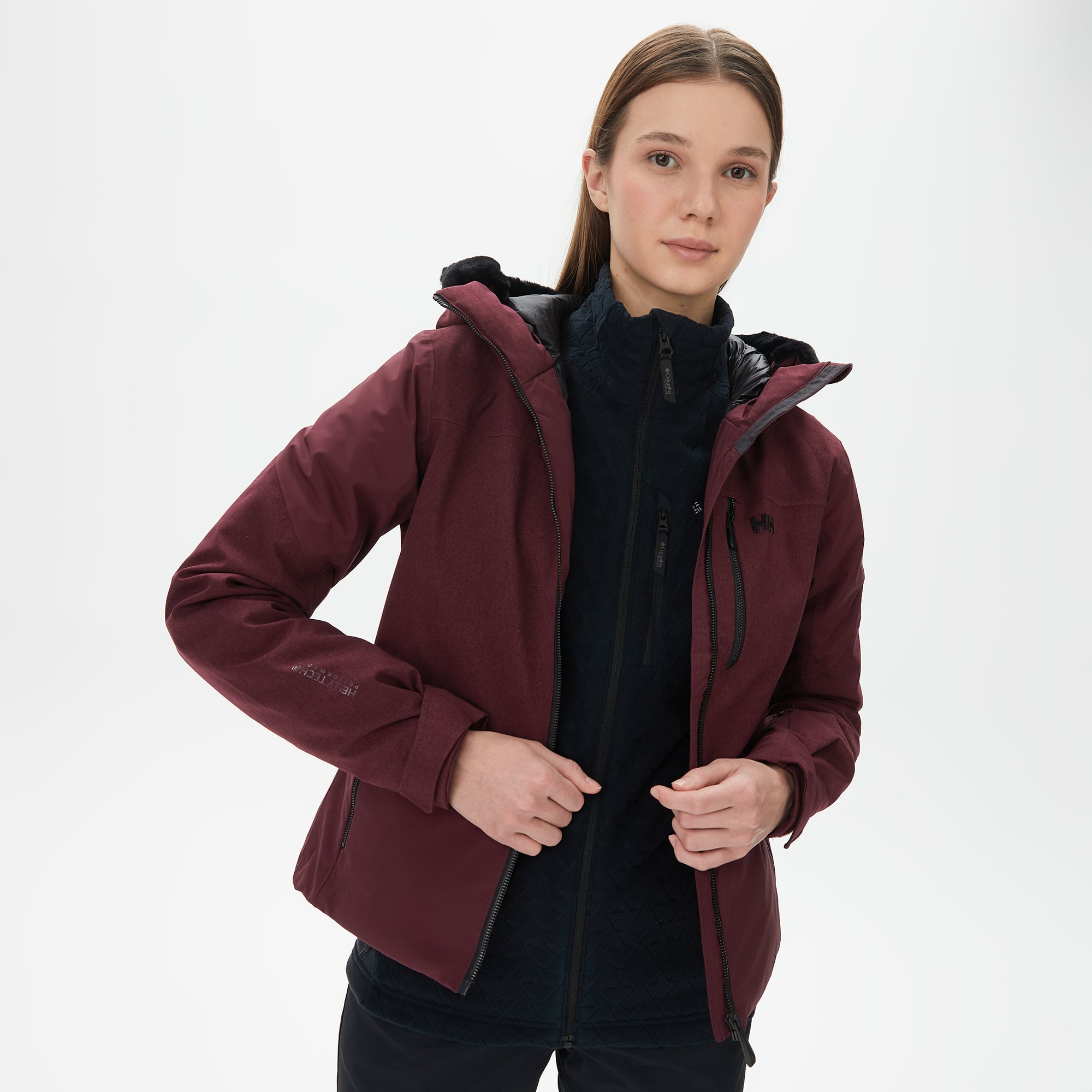  Helly Hansen Valdisere 2.0 Kadın Bordo Kayak Montu