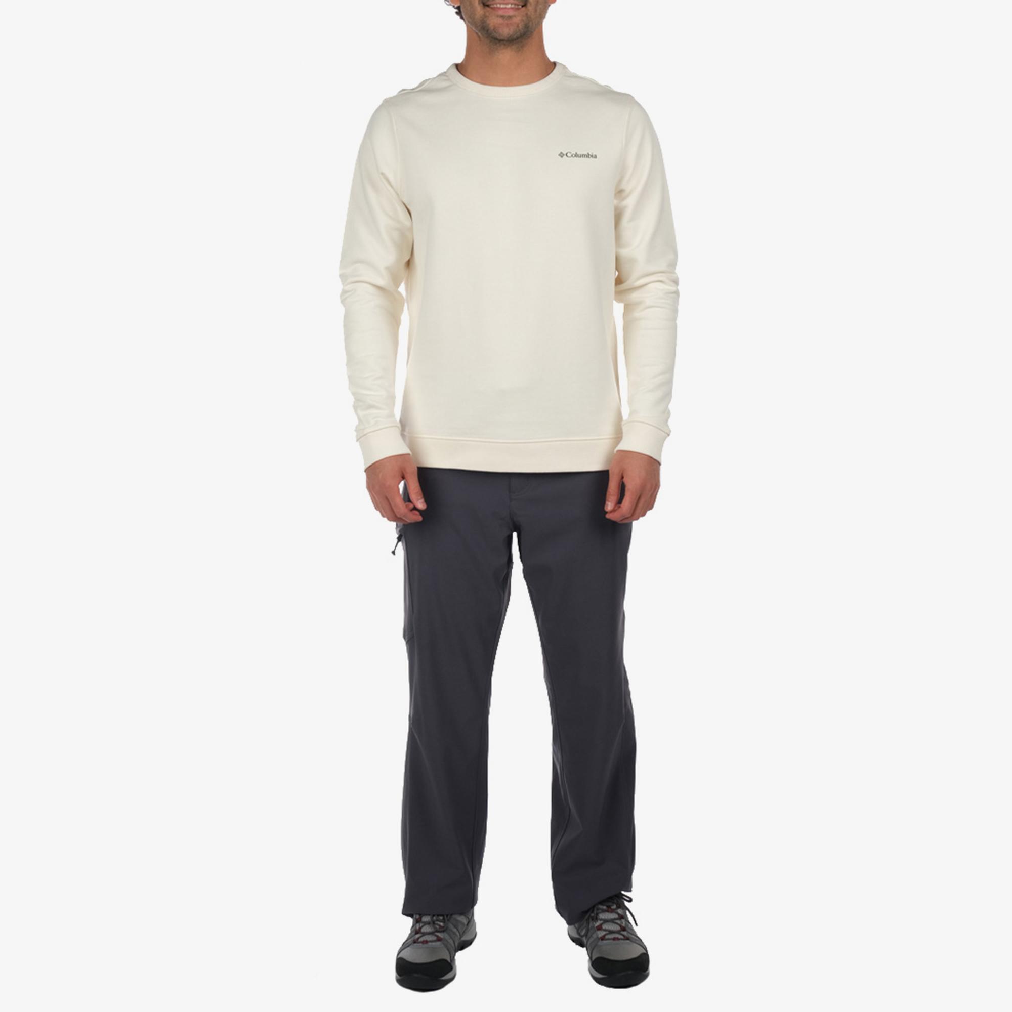 Columbia CSC Basic Crew Erkek Krem Günlük Sweatshirt