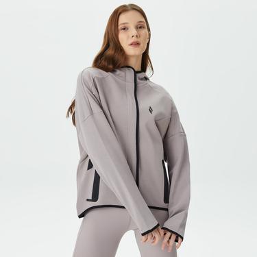  Skechers 2Xi-Lock Full Zip Kadın Gri Günlük Sweatshirt