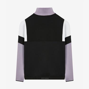  Skechers 2Xi-Lock Half Zip Kadın Beyaz Günlük Sweatshirt