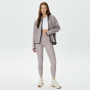 Skechers 2Xi-Lock Full Zip Kadın Gri Günlük Sweatshirt