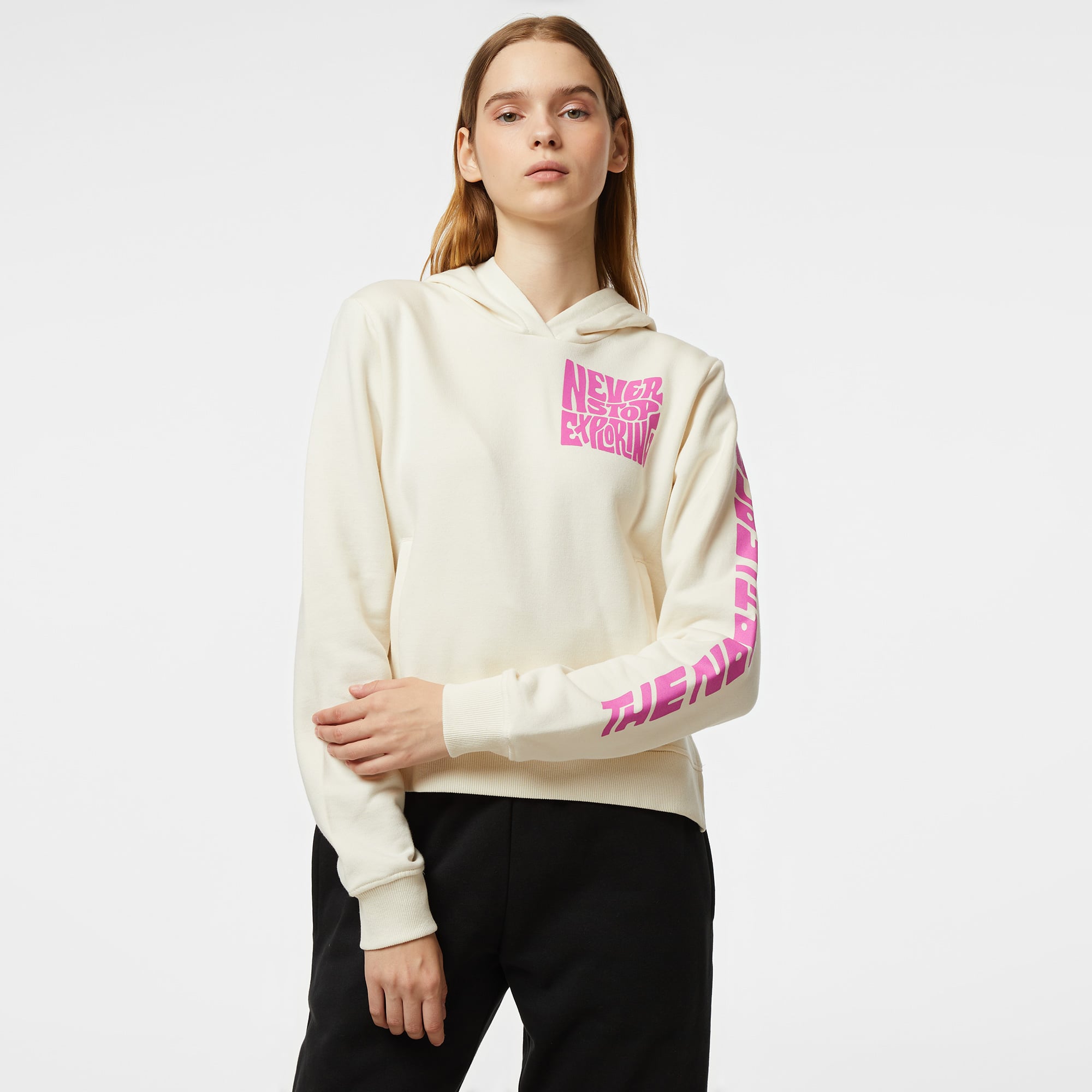  The North Face Mountain Play Kadın Beyaz Sweatshirt