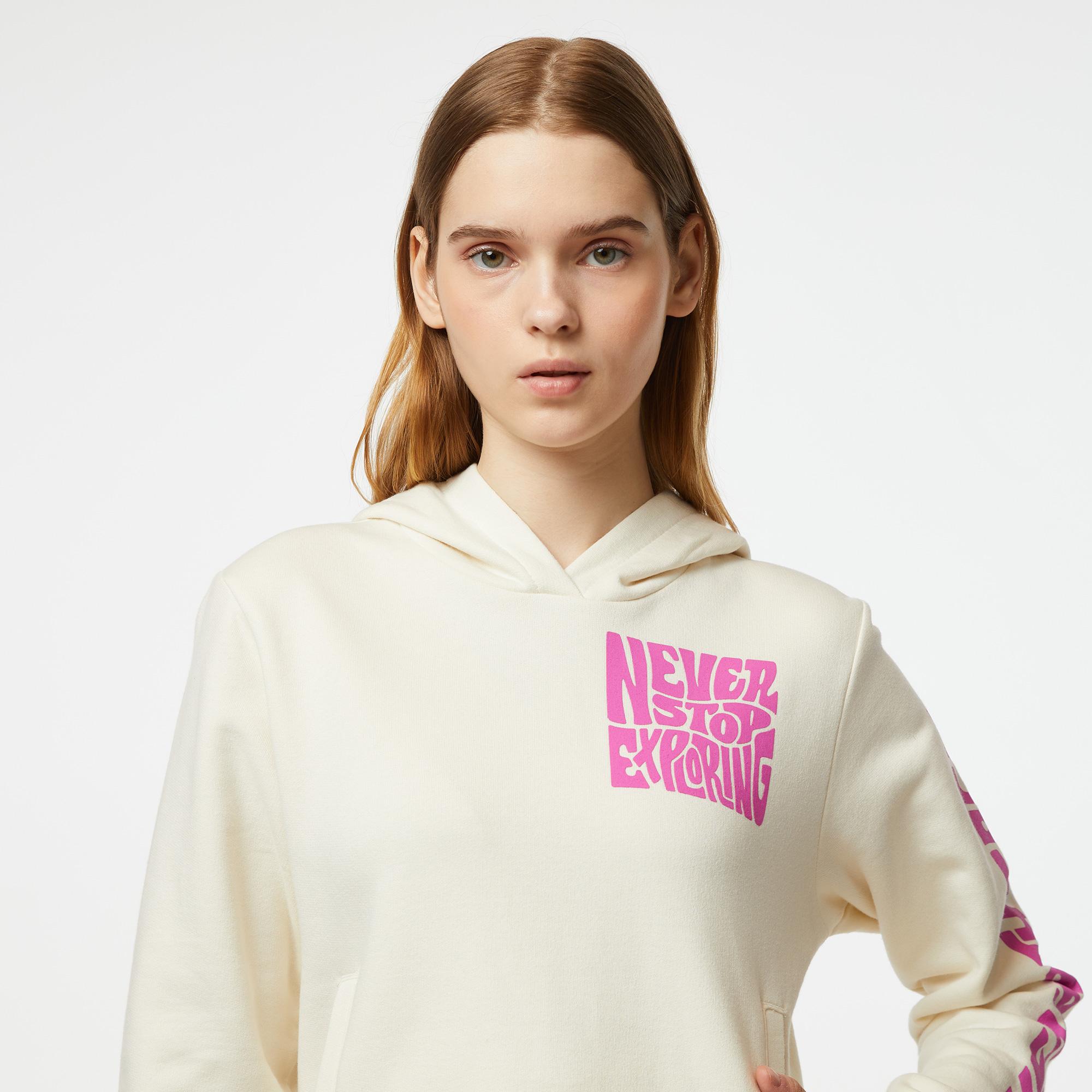 The North Face Mountain Play Kadın Beyaz Sweatshirt