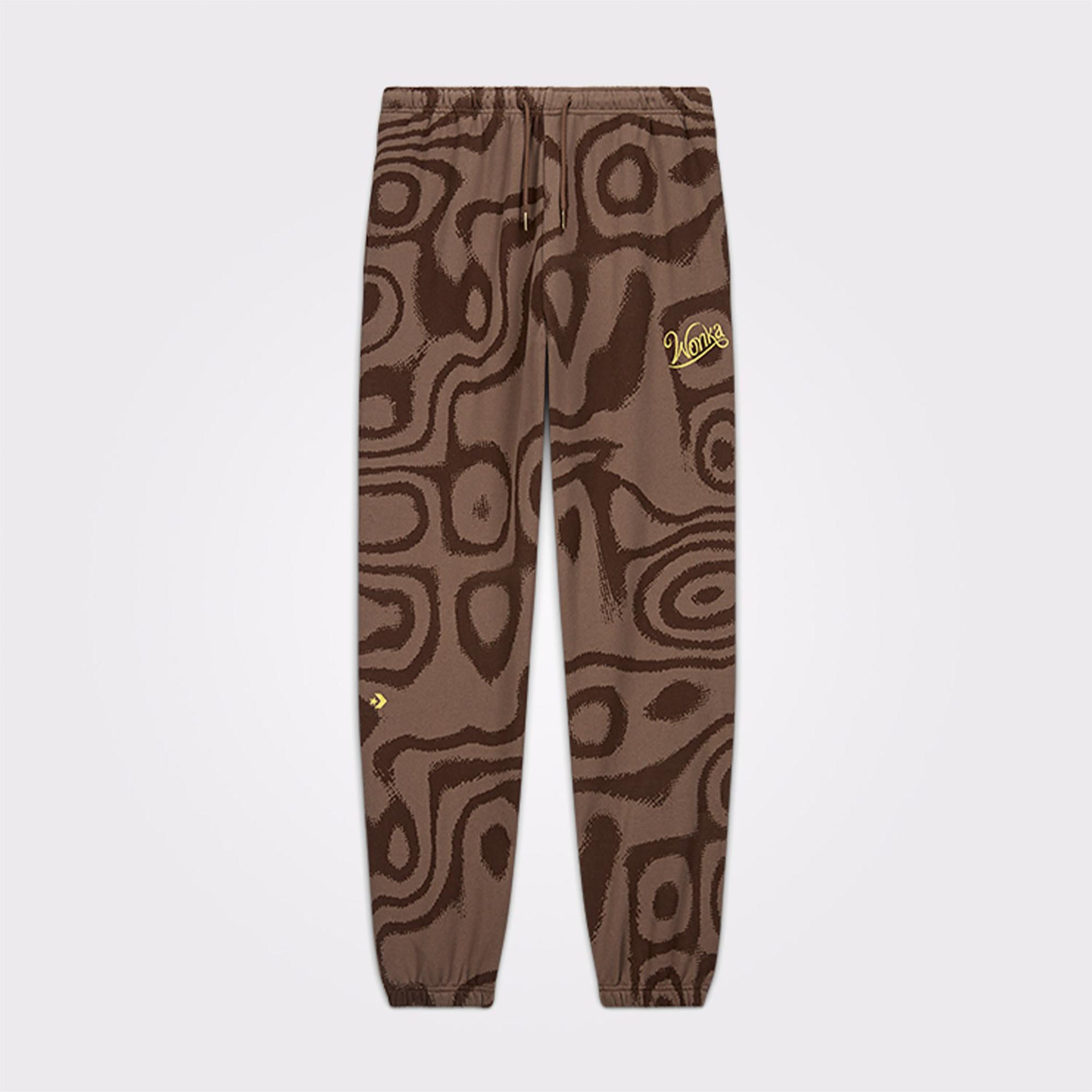 Converse x Wonka French Terry Unisex Kahverengi Eşofman Altı