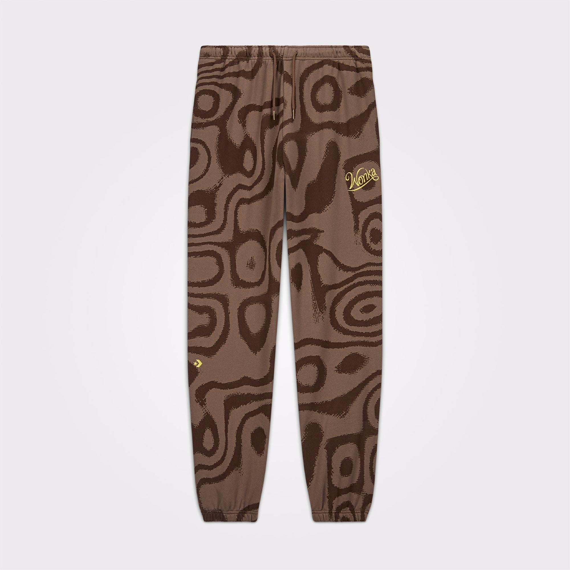 Converse x Wonka French Terry Unisex Kahverengi Eşofman Altı