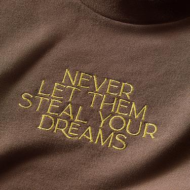  Converse x Wonka French Terry Crew Unisex Kahverengi Sweatshirt