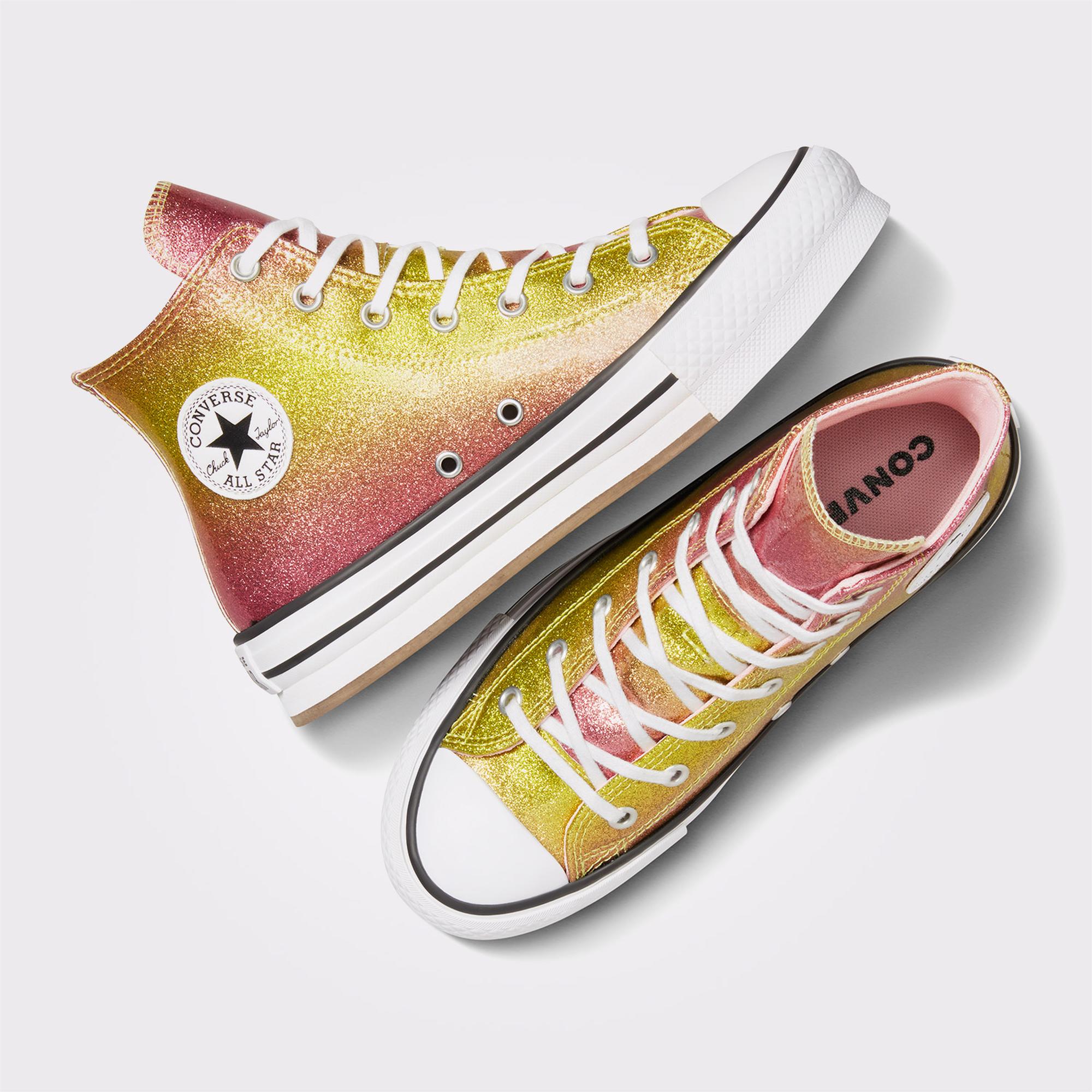 Converse Chuck Taylor All Star EVA Lift Platform Genç Sarı Sneaker