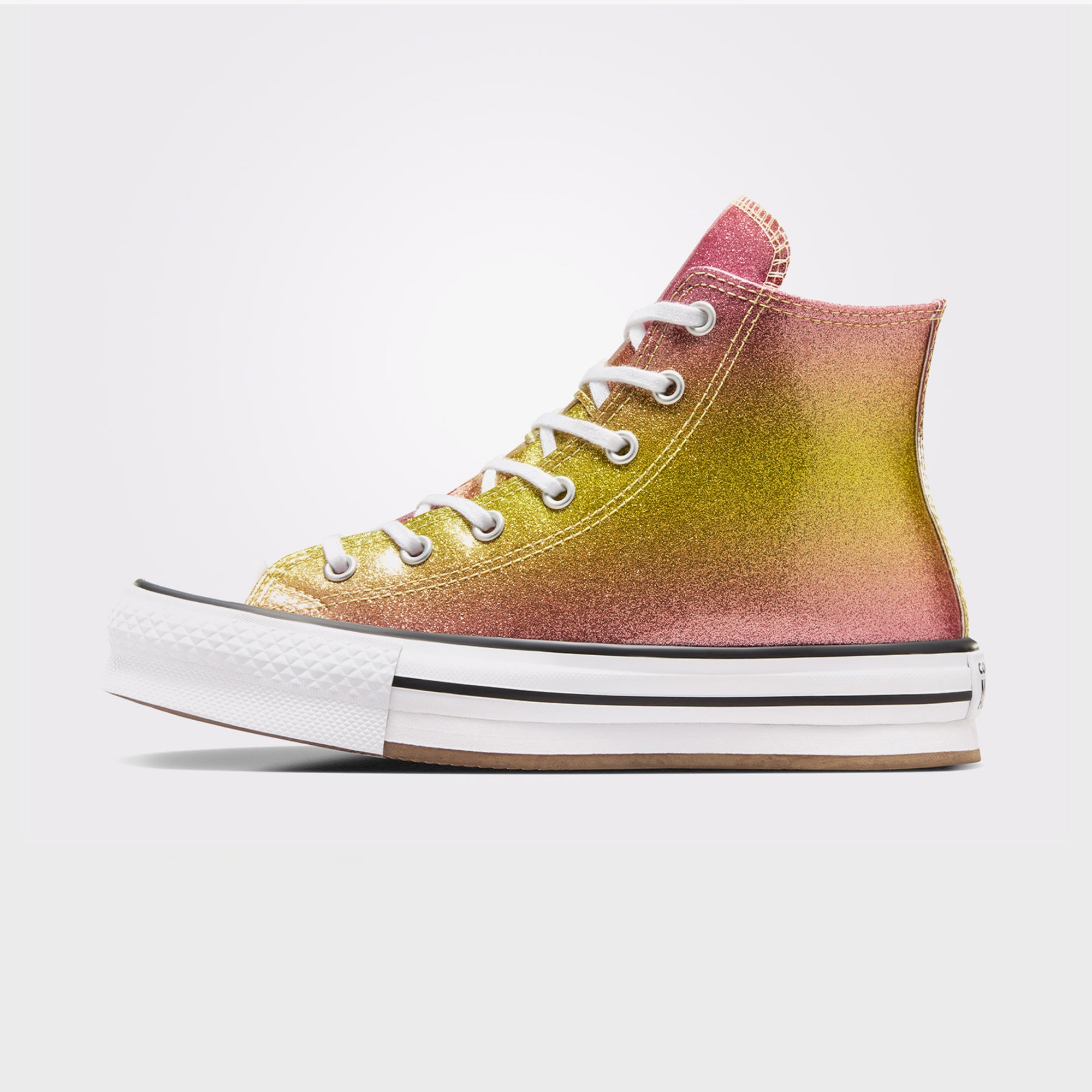 Converse Chuck Taylor All Star EVA Lift Platform Genç Sarı Sneaker - Görsel 3