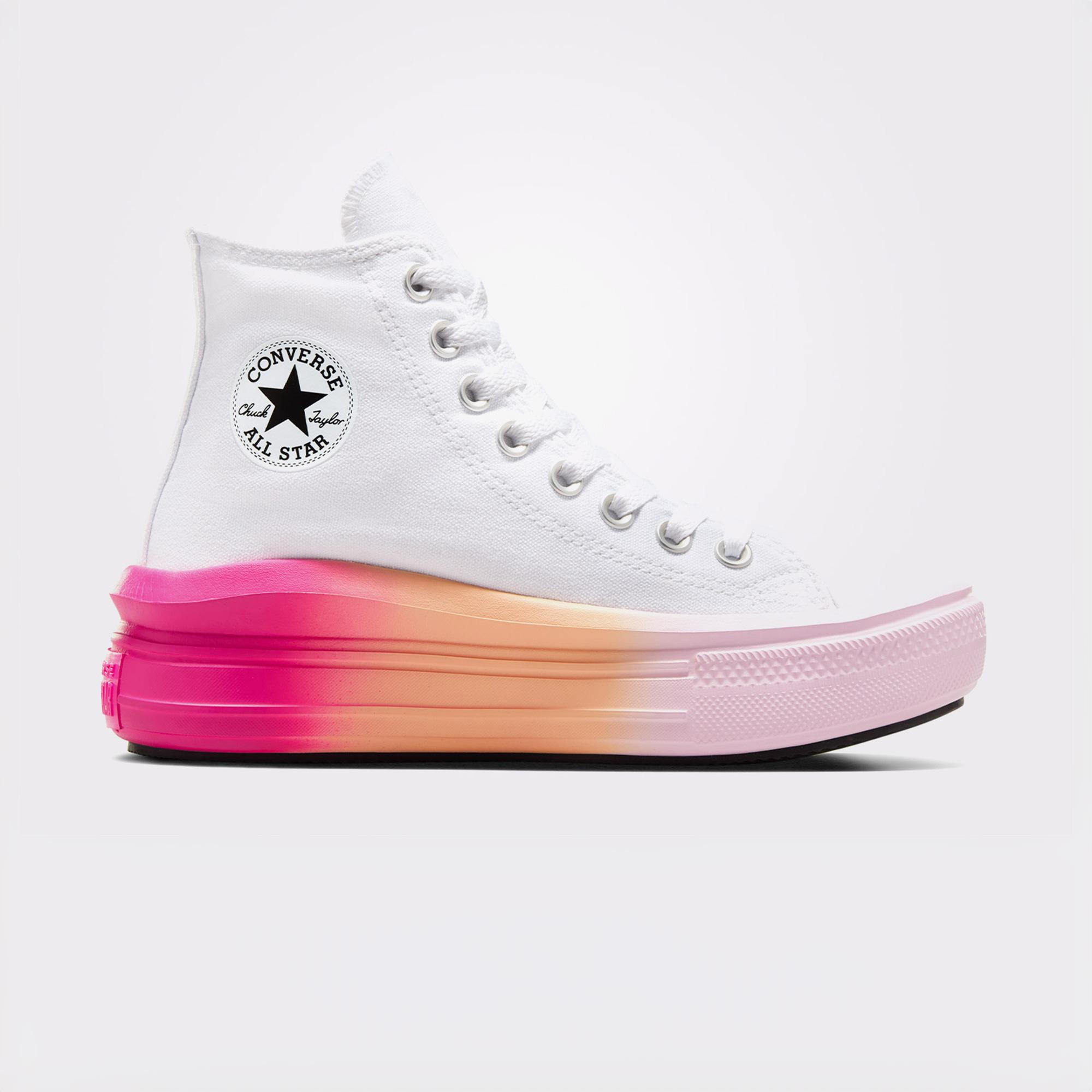 Converse Chuck Taylor All Star Move Genç Beyaz Platform Sneaker