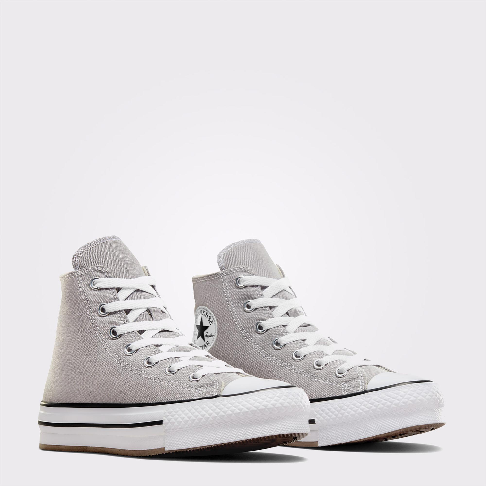 Converse Chuck Taylor All Star EVA Lift Çocuk Gri Platform Sneaker