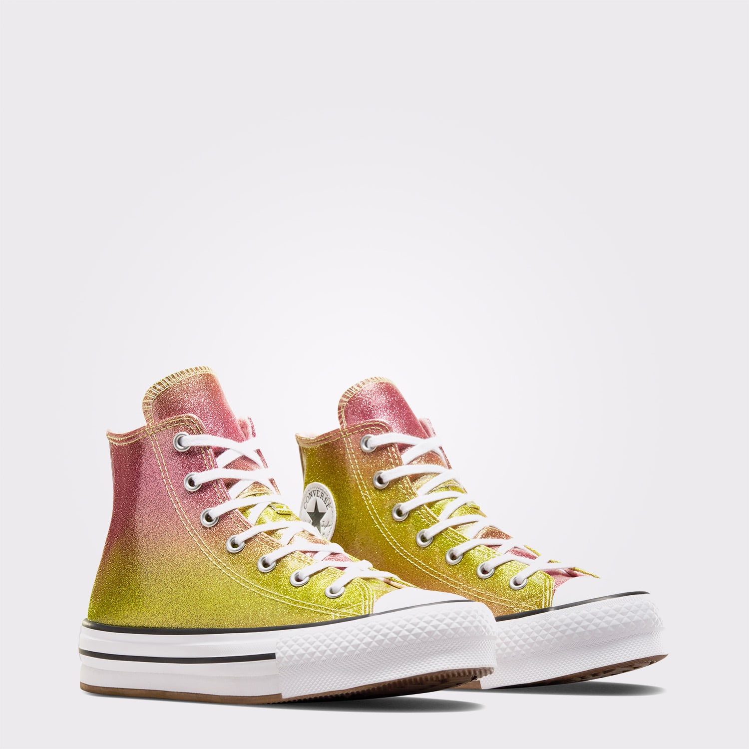 Converse Chuck Taylor All Star EVA Lift Platform Genç Sarı Sneaker - Görsel 4