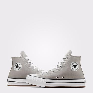  Converse Chuck Taylor All Star EVA Lift Çocuk Gri Platform Sneaker