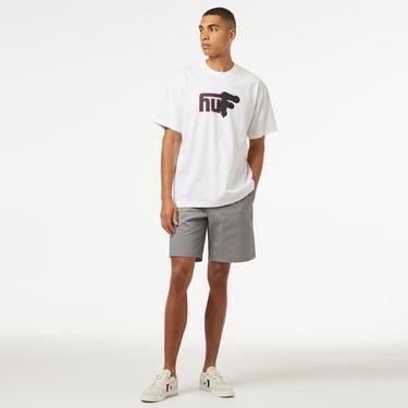  HUF Upside Downtown S/S Erkek Beyaz T-Shirt