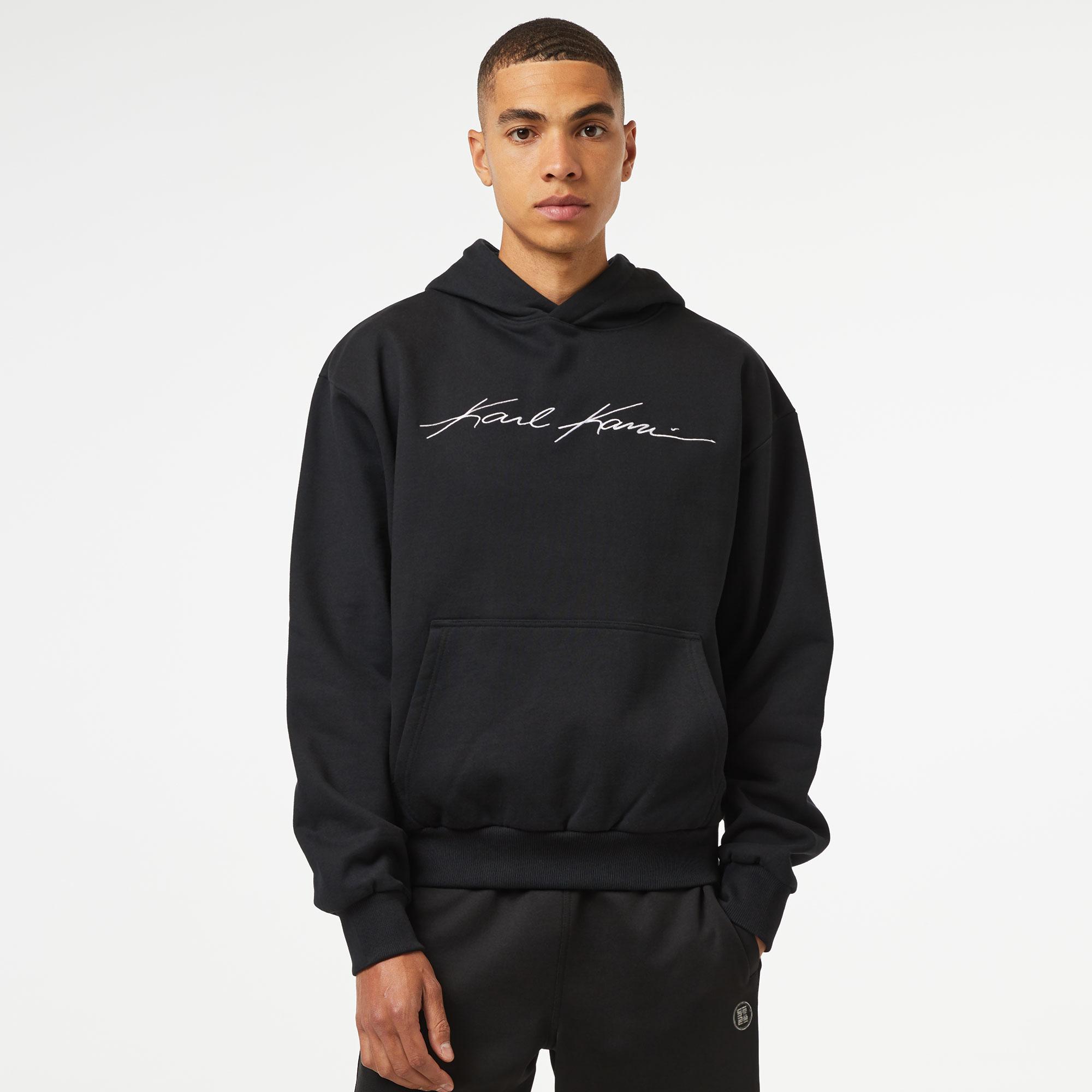 Karl Kani Autograph Heavy Sweat Os Erkek Siyah Hoodie