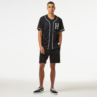  HUF Crackerjack Baseball Jersey Erkek Siyah Gömlek