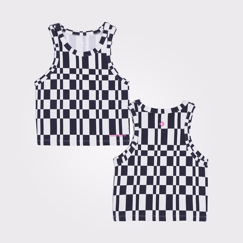  Converse Checkered Slim Fit Kadın Renkli Top