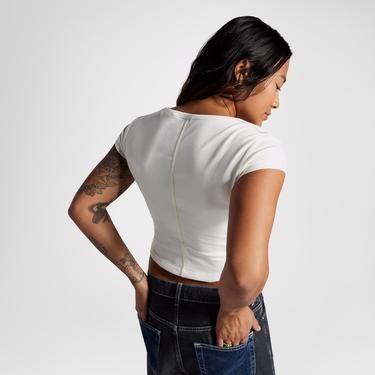  Converse Kadın Beyaz Korse Top T-Shirt