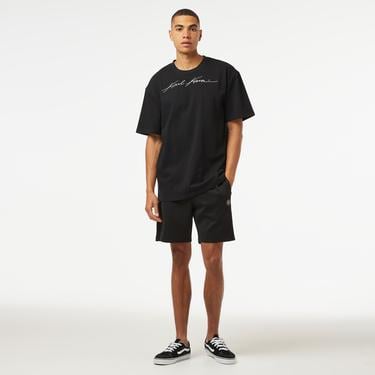  Karl Kani Autograph Heavy Jersey Boxy Erkek Siyah T-Shirt