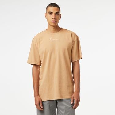  Karl Kani Small Sign. Distressed Heavy Jersey Erkek Krem T-Shirt