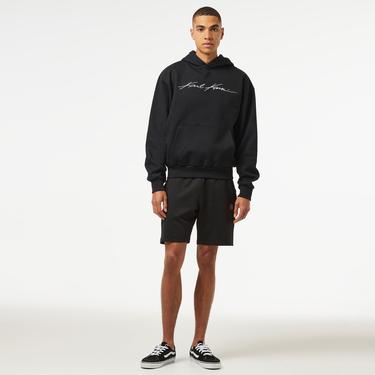  Karl Kani Autograph Heavy Sweat Os Erkek Siyah Hoodie