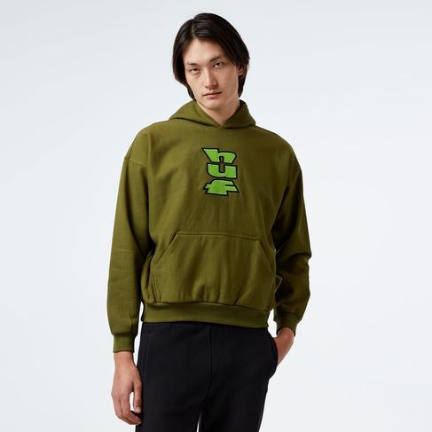  HUF Benton Heavyweight Fleece Erkek Yeşil Hoodie