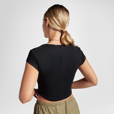  Converse Kadın Siyah Korse Top T-shirt