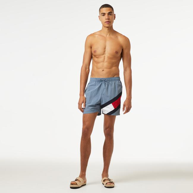  Tommy Hilfiger Sf Medium Drawstring Erkek Mavi Deniz Şortu