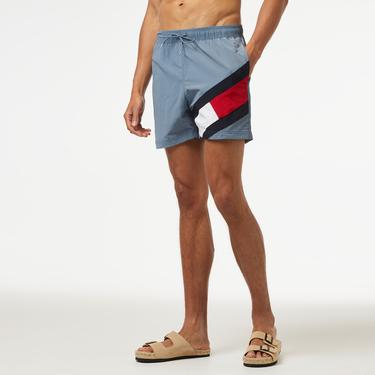  Tommy Hilfiger Sf Medium Drawstring Erkek Mavi Deniz Şortu