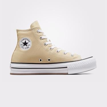  Converse Chuck Taylor All Star Lift Genç Bej Platform Sneaker