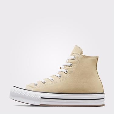  Converse Chuck Taylor All Star Lift Genç Bej Platform Sneaker