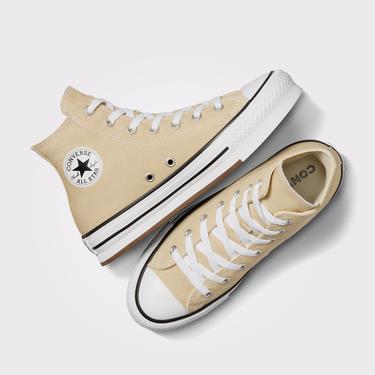  Converse Chuck Taylor All Star Lift Genç Bej Platform Sneaker