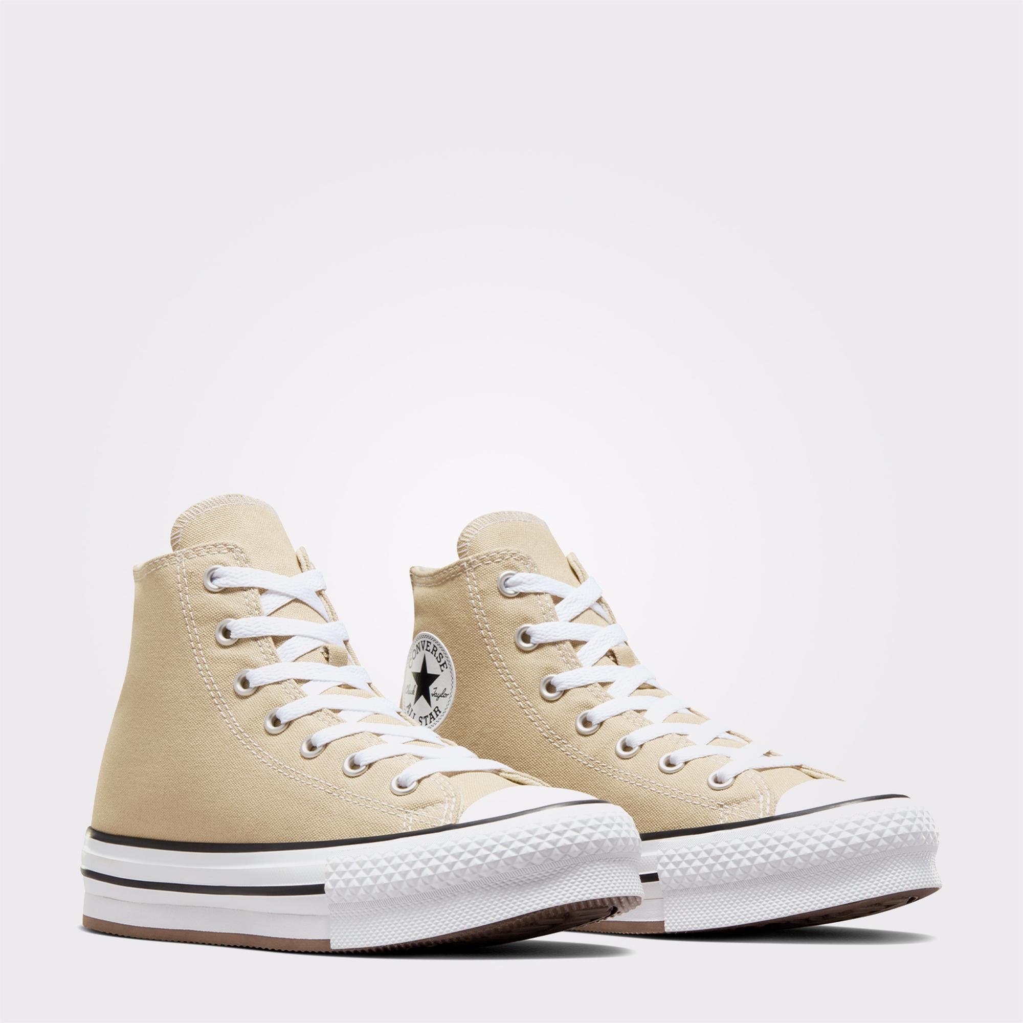 Converse Chuck Taylor All Star Lift Genç Bej Platform Sneaker