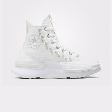  Converse Run Star Legacy CX Platform Studded Unisex Beyaz Sneaker