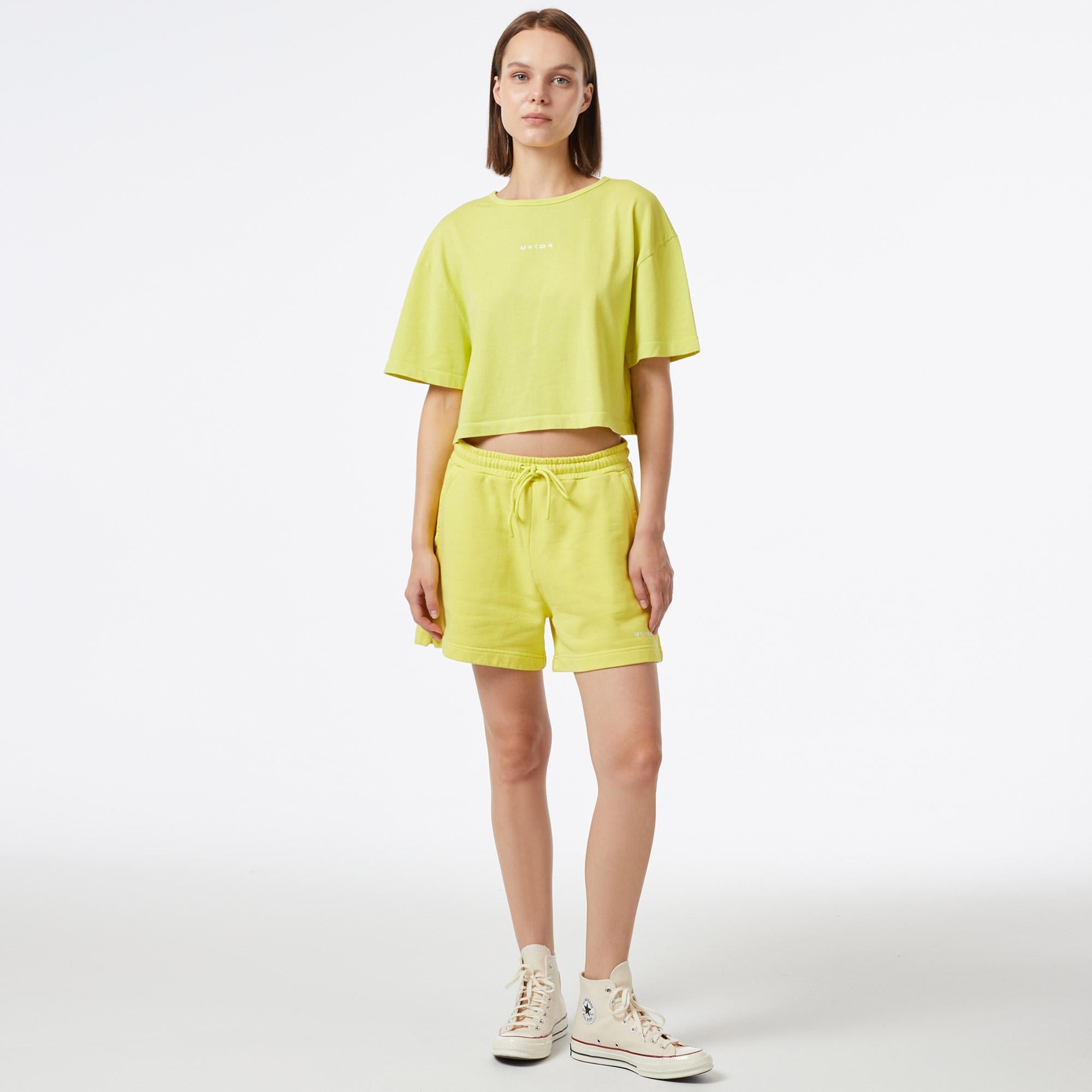 UNITED4 Kadın Sarı Şort