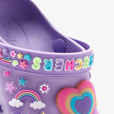  Skechers Heart Charmer Miss Girly Bebek Mor Sandalet