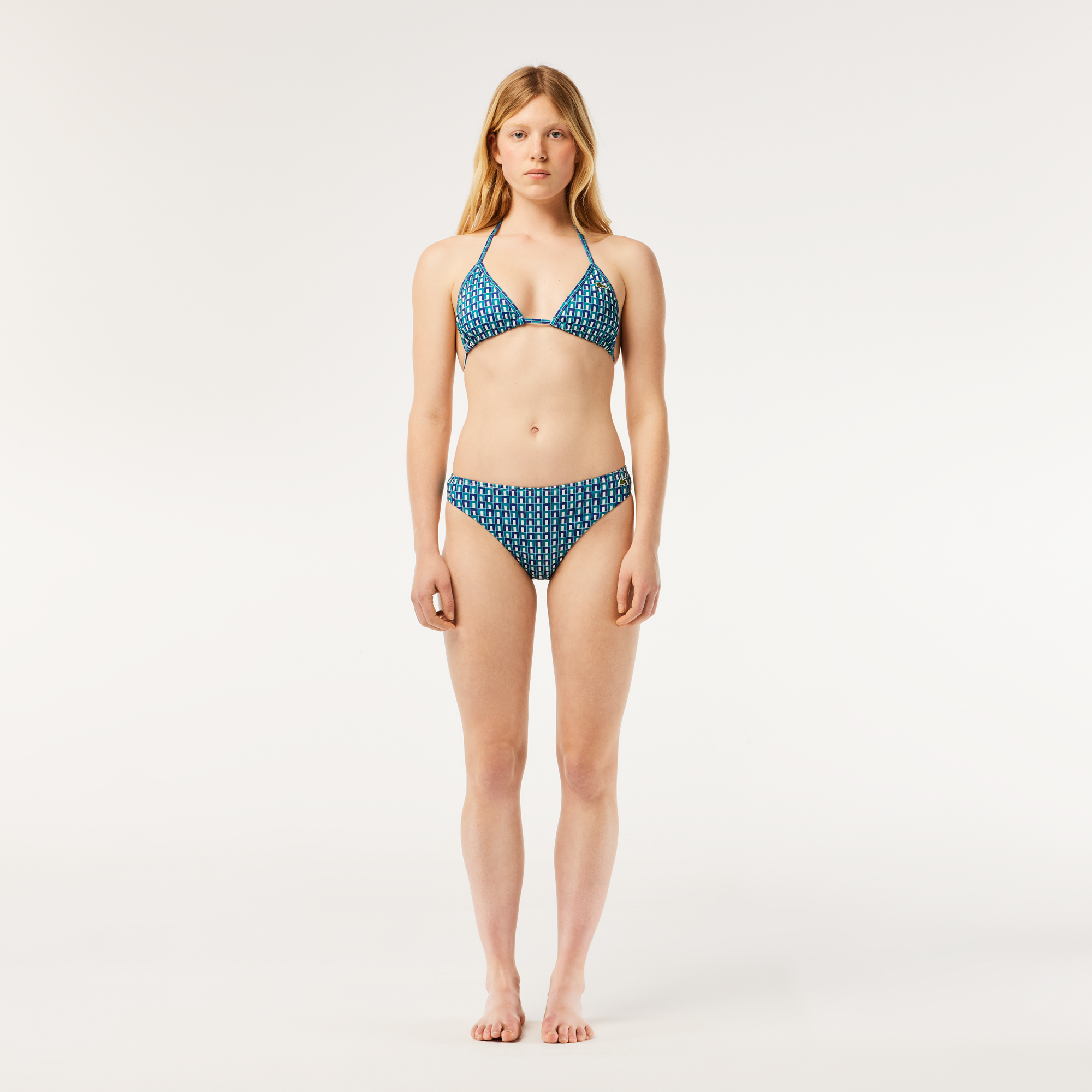  Kadın Monogram Mavi Bikini Altı