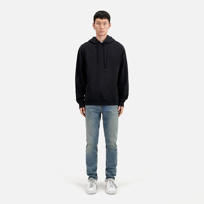  The Kooples Erkek Baskılı Kapüşonlu Siyah Sweatshirt