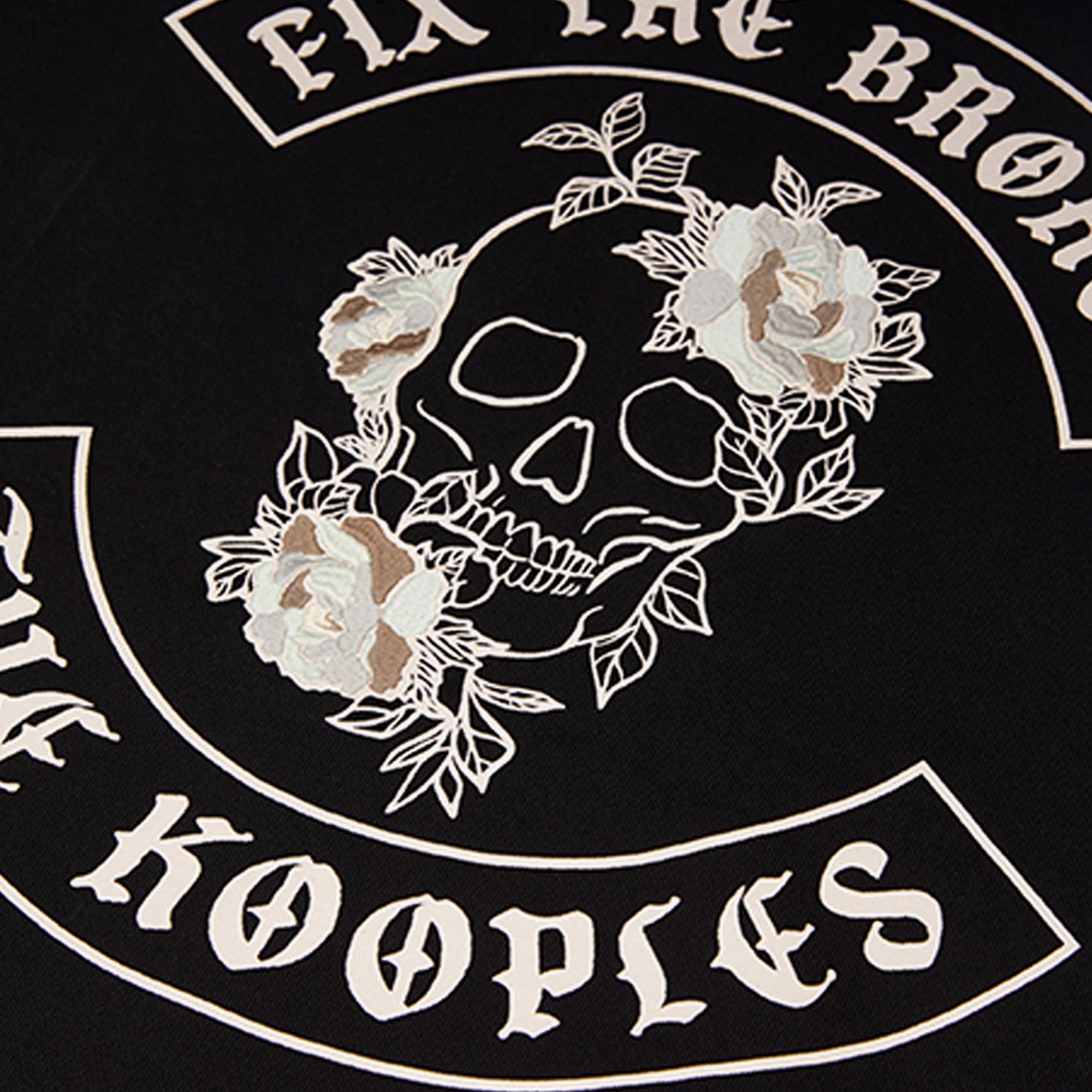 The Kooples Erkek Baskılı Kapüşonlu Siyah Sweatshirt