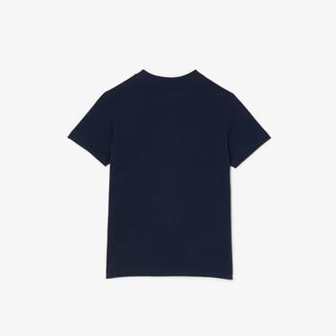  Lacoste Çocuk Bisiklet Yaka Lacivert T-Shirt