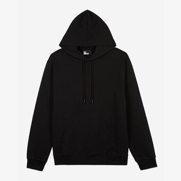  The Kooples Erkek Baskılı Kapüşonlu Siyah Sweatshirt