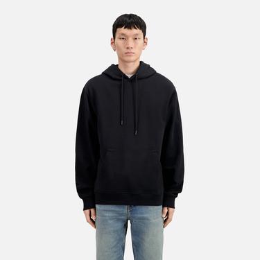  The Kooples Erkek Baskılı Kapüşonlu Siyah Sweatshirt