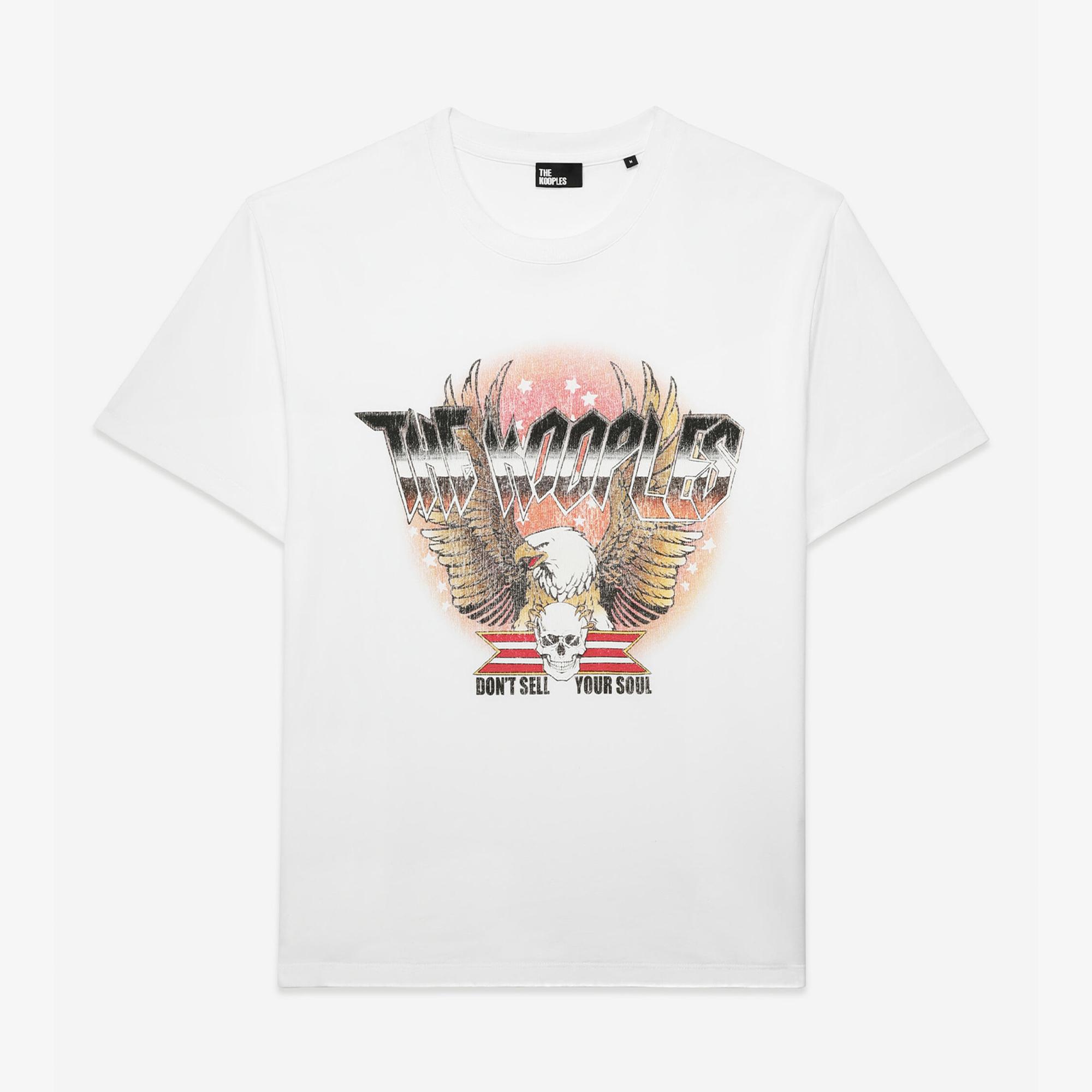 ERKEK BASKILI BEYAZ T-SHIRT